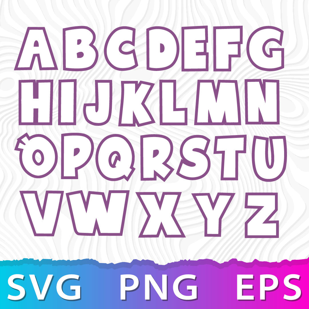 Gabby Dollhouse Alphabet SVG, Gabby Dollhouse Font PNG, Cricut Numbers SVG
