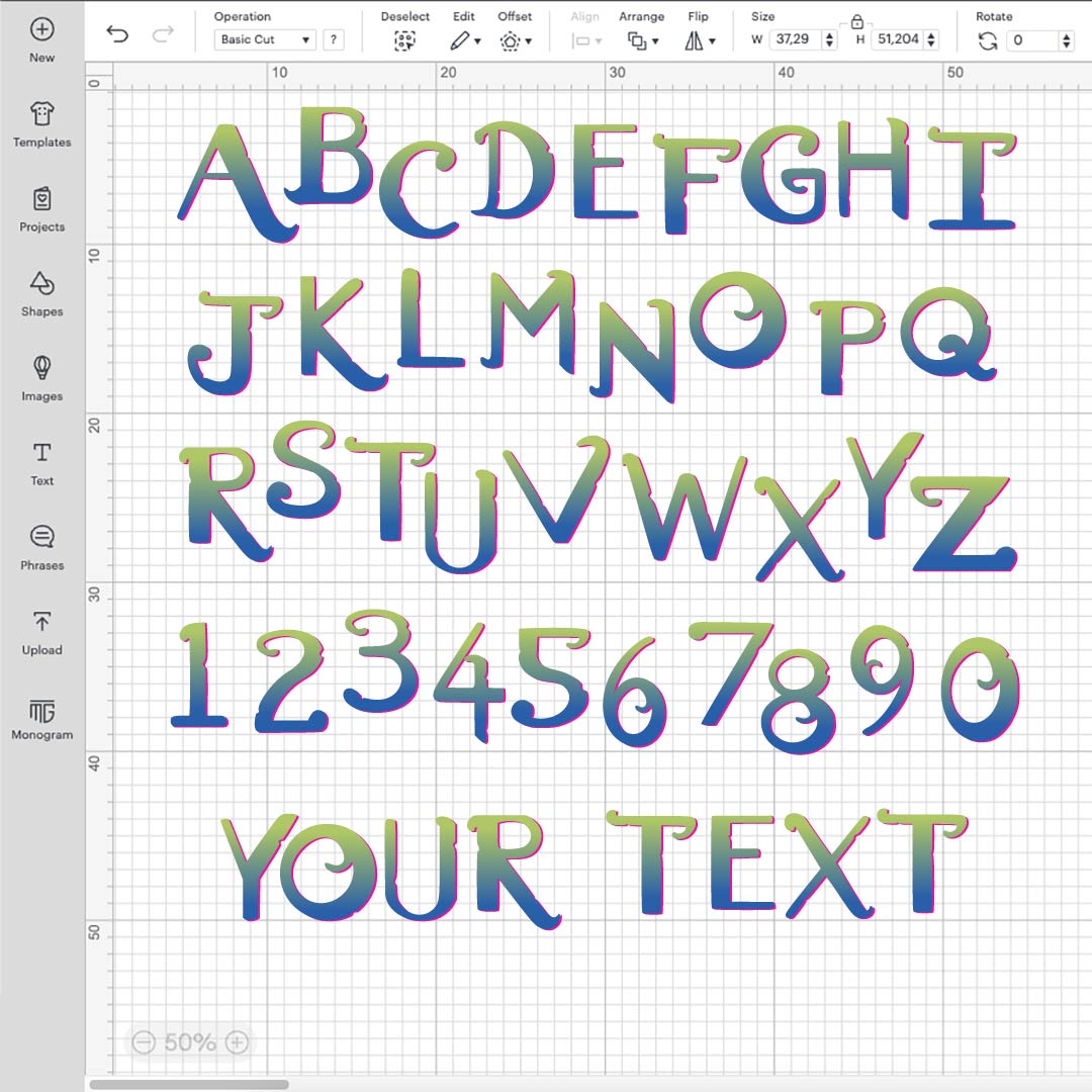 Encanto Alphabet SVG, Encanto Font PNG, Cricut Numbers SVG